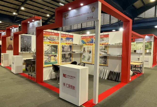 แบรนด์ก้าวสู่ระดับโลก | Guangya Aluminum โดดเด่นในงานนิทรรศการวัสดุก่อสร้างนานาชาติโบโกตาในโคลอมเบีย